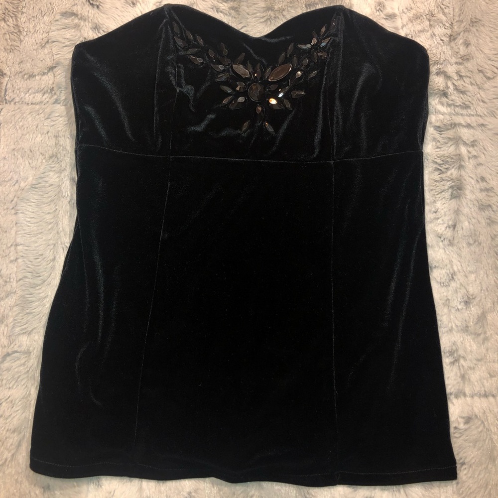 White House Black Market strapless corset